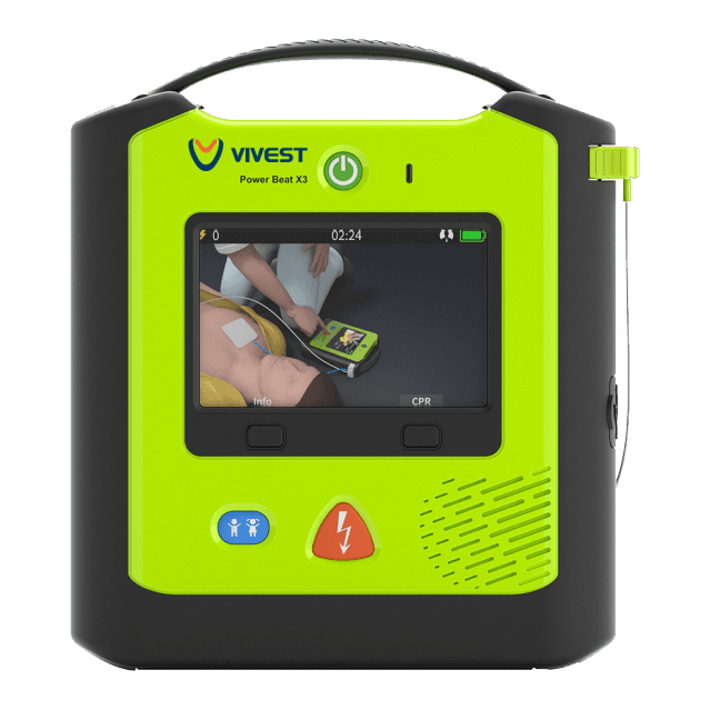 Vivest PowerBeat X3 automated external defibrillator
